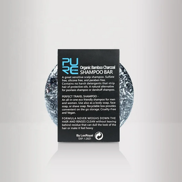 Shampoo em Barra para Escurecer Cabelos Brancos - PURE Carvão de Bambu